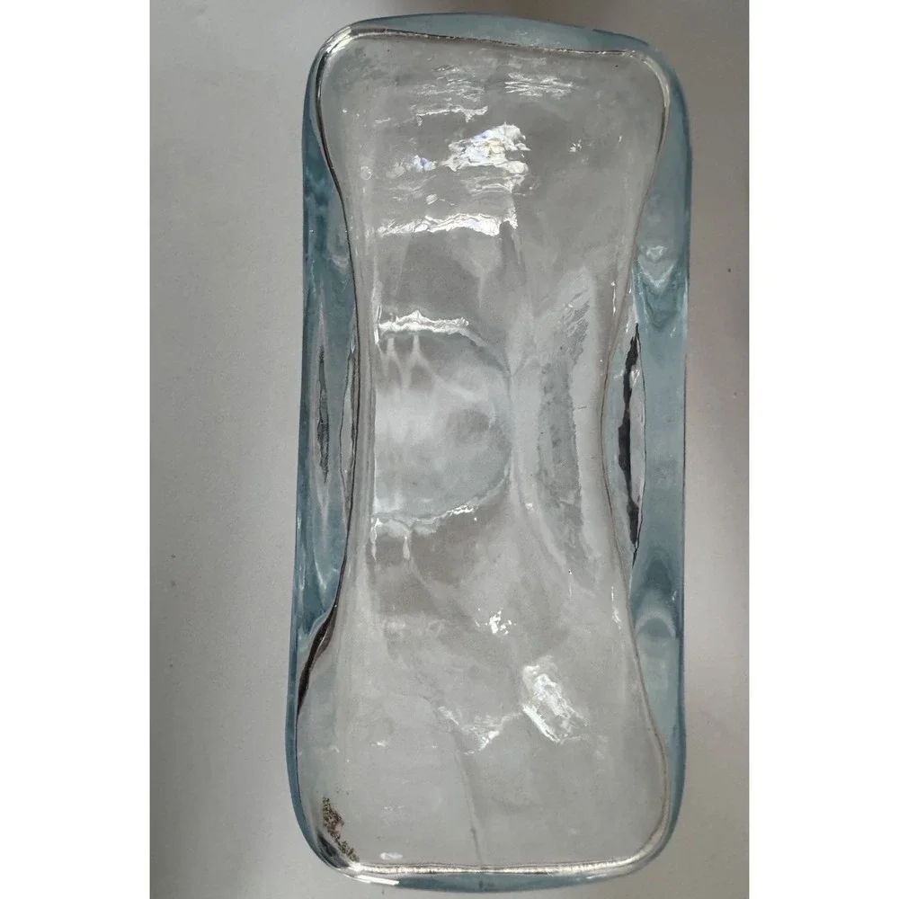 Vintage Blenko Glass #384 Water Carafe - Hand‎ Blown Crystal Clear - Dual Spout